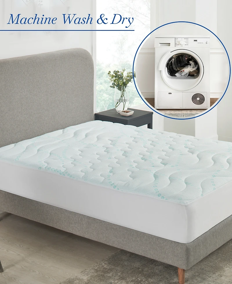 Quilted Mattress Pads California King Size, 3-Zone Cooling, Soft Mattress Pad California King Size, 8