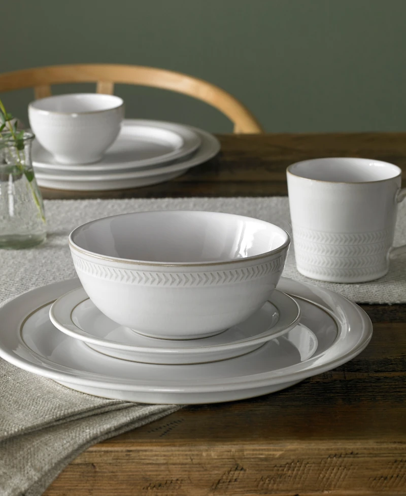 Denby Natural Canvas 4 Piece Place Setting