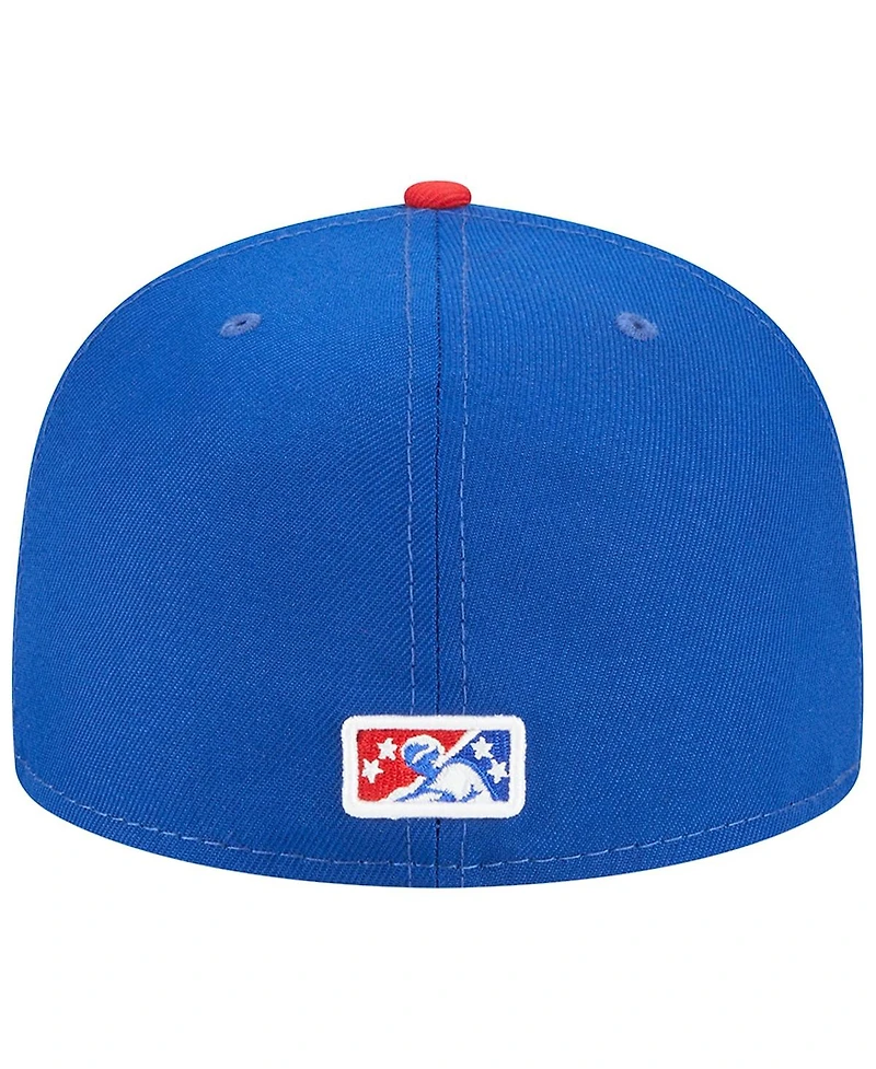 New Era Men's Royal Kannapolis Cannon Ballers Theme Nights Piedmont Boll Weevils 59FIFTY Fitted Hat