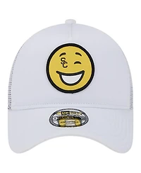 New Era Men's White Usc Trojans Wink Foam Trucker Adjustable Hat
