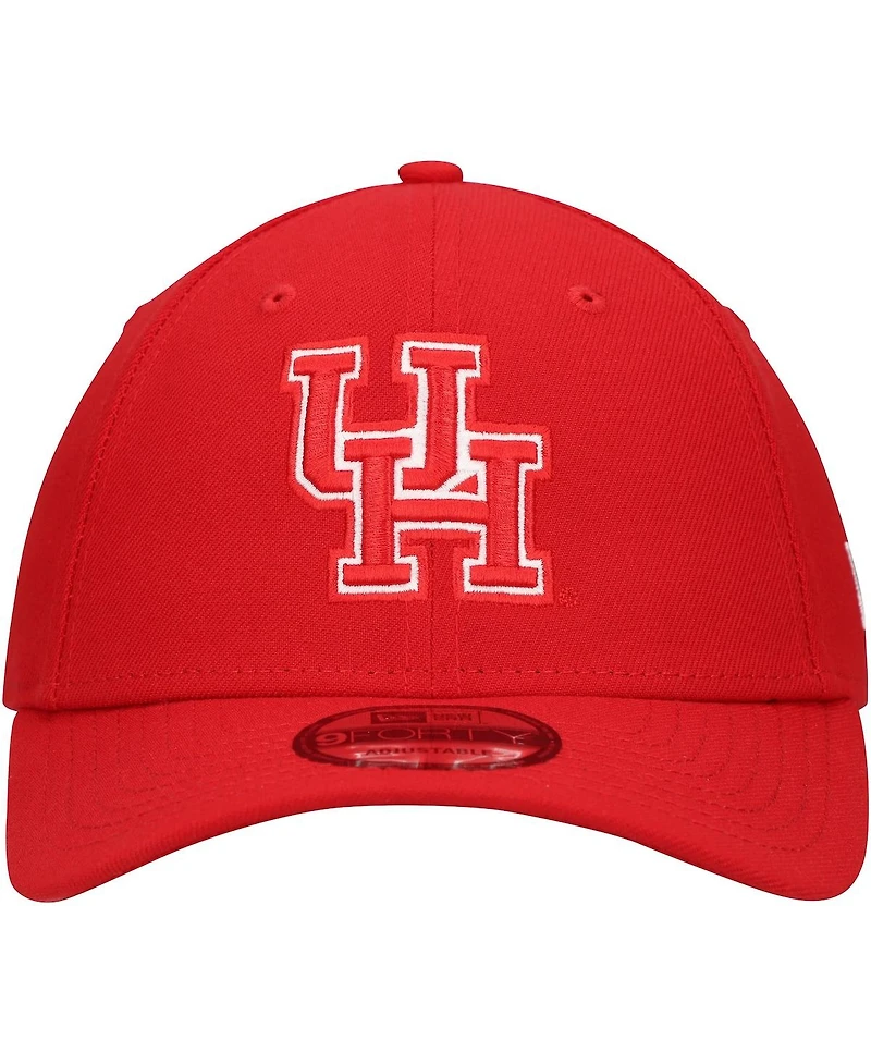 New Era Men's Red Houston Cougars Team 9FORTY Adjustable Hat