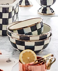 Mackenzie-Childs Courtly Check Small Everyday Bowl, 40-oz.