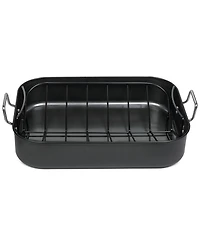 Sedona Kitchen Carbon Steel Nonstick 21" Extra-Large Roaster with Rack