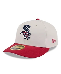 Men's New Era Red Chicago White Sox Fourth of July Low Profile 59FIFTY Fitted Hat