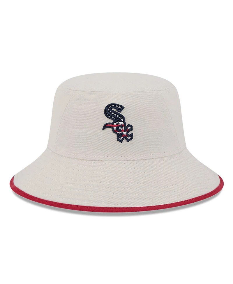New Era Men's Khaki Chicago White Sox 2024 Fourth of July Bucket Hat