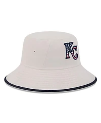 New Era Men's Khaki Kansas City Royals 2024 Fourth of July Bucket Hat