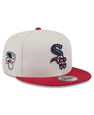 New Era Men's Red Chicago White Sox 2024 Fourth of July 9FIFTY Snapback Hat