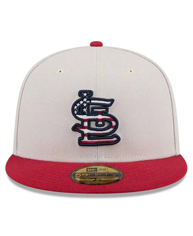 New Era Men's Red St. Louis Cardinals 2024 Fourth of July 59FIFTY Fitted Hat