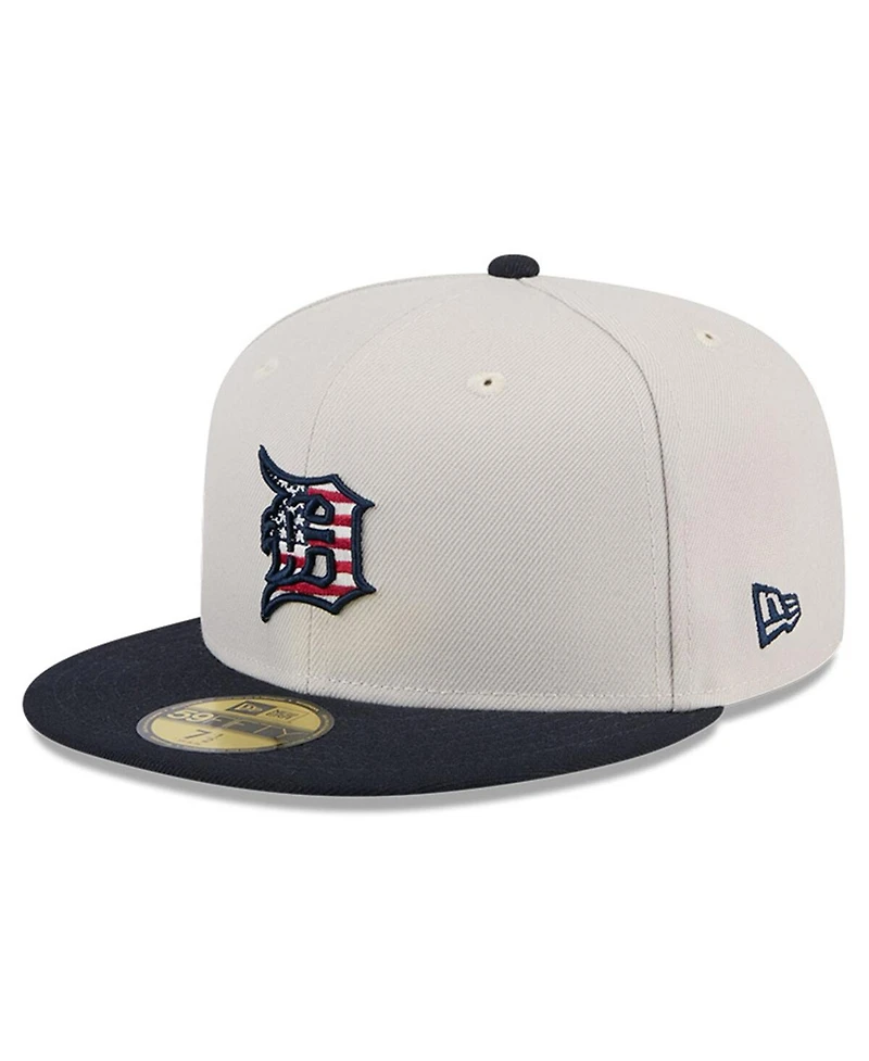 New Era Men's Black Detroit Tigers 2024 Fourth of July 59FIFTY Fitted Hat