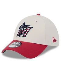 New Era Men's Red Miami Marlins 2024 Fourth of July 39THIRTY Flex Hat