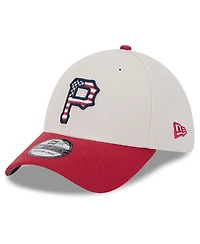 New Era Men's Red Pittsburgh Pirates 2024 Fourth of July 39THIRTY Flex Hat