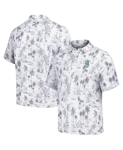 Tommy Bahama Men's Gray Seattle Mariners Sport Cabana Shores IslandZone Tri-Blend Polo