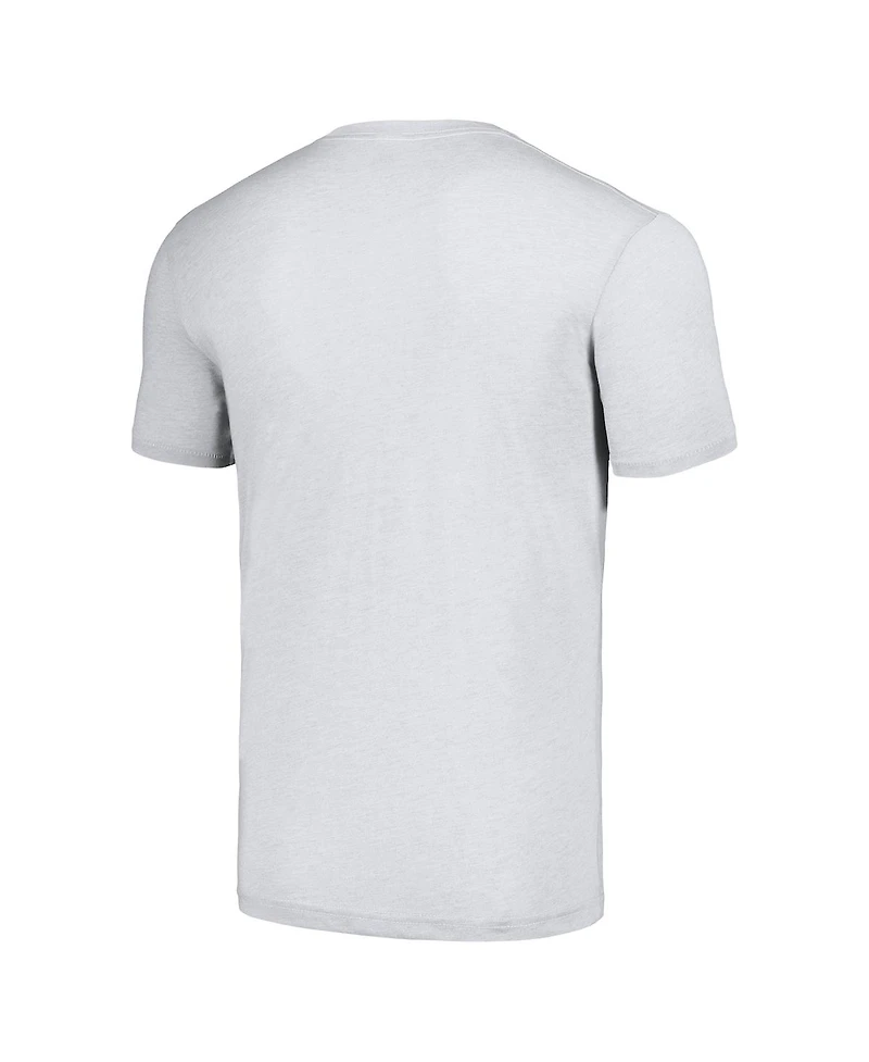 Homage Men's Ash Texas Rangers Grateful Dead Tri-Blend T-Shirt
