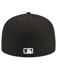New Era Men's Black Kansas City Royals Logo 59FIFTY Fitted Hat