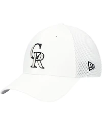 New Era Men's White Colorado Rockies Neo 39THIRTY Flex Hat