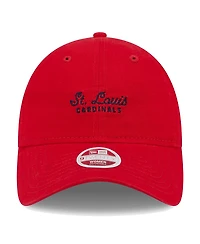 New Era Women's Red St. Louis Cardinals Script 9TWENTY Adjustable Hat