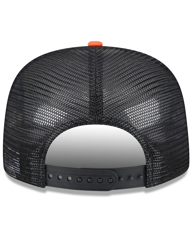 New Era Men's White/Orange San Francisco Giants Team Foam Front A-Frame Trucker 9FIFTY Snapback Hat