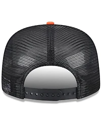 New Era Men's White/Orange San Francisco Giants Team Foam Front A-Frame Trucker 9FIFTY Snapback Hat