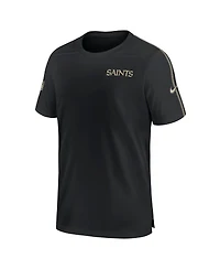 Nike Men's Black New Orleans Saints 2024 Sideline Coach Uv Performance T-Shirt
