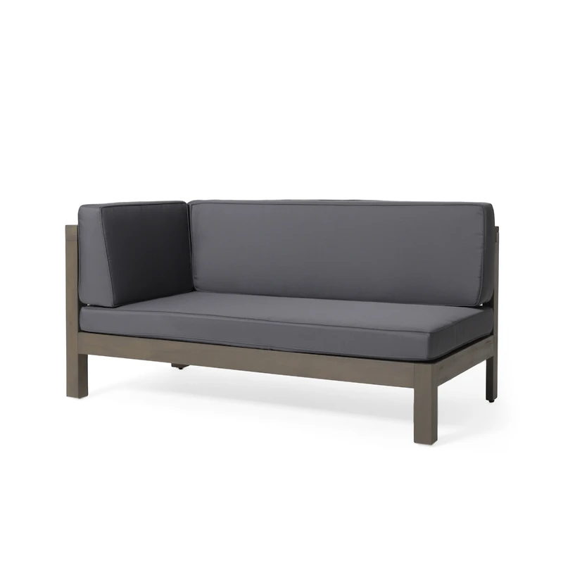 Streamdale Acacia Sofa Durable Wood, Water-Resistant Cushions