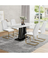 Ultra-Modern Dining Table for 6-8, Multipurpose and Easy Assembly