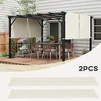 Uv-Blocking Splashproof Pergola Canopy for 10'x11.8' Shelters