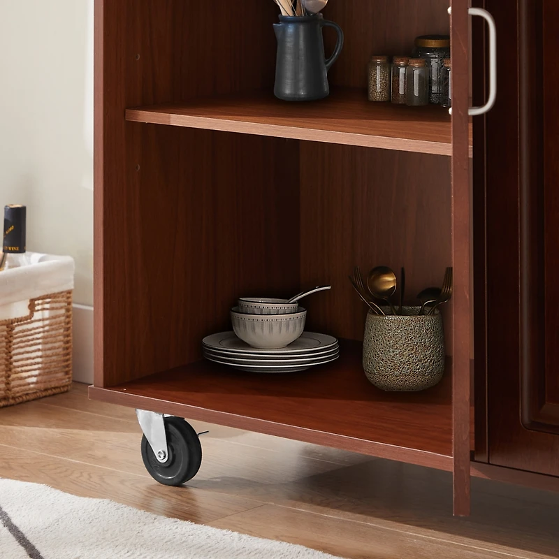Streamdale Mobile Kitchen Island Cart With 2 drawers