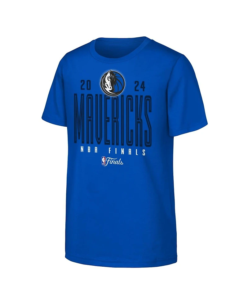 Fanatics Big Boys and Girls Royal Dallas Mavericks 2024 Nba Finals Roster T-Shirt