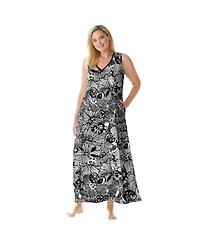 Dreams & Co. Women's Trapeze V-Neck Lounger