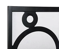 Streamdale Arvada 4-Panel Wood Room Divider with Circle Pattern