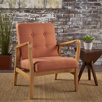 Streamdale Chic and Cozy Mid-Century Modern Tufted Armchair