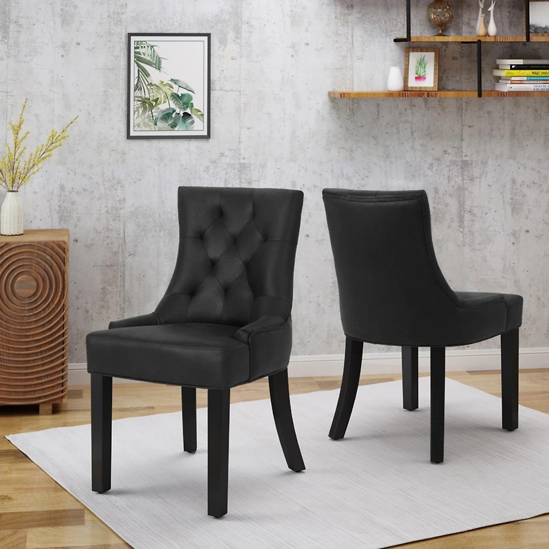 Streamdale Diamond Tufted Dining Chairs Versatile Comfort for Your Home