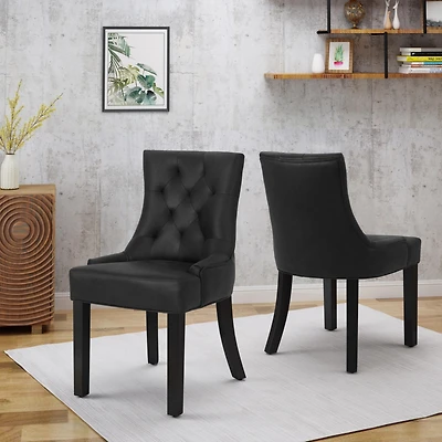 Streamdale Diamond Tufted Dining Chairs Versatile Comfort for Your Home