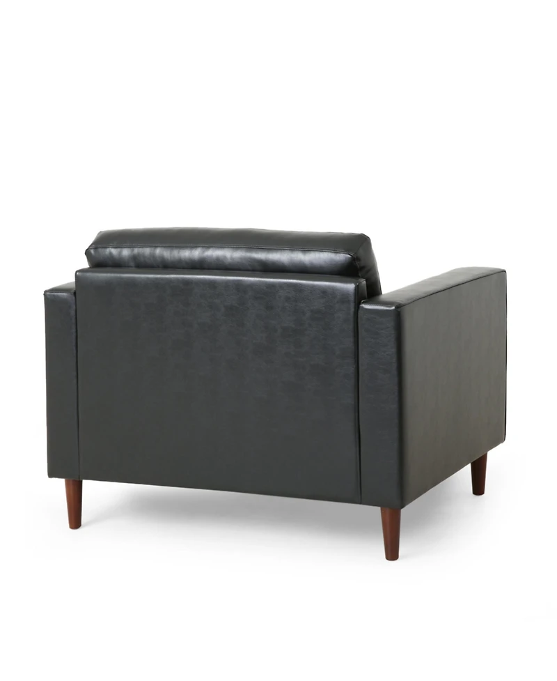 Streamdale Sophisticated Faux Leather Chair with Relaxing Comfort