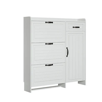 Streamdale Furniture Premium Shoe Cabinet with Ample Storage and Dust Protection
