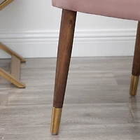 Simplie Fun Contemporary Velvet Upholstered Nailhead Trim Accent Chair