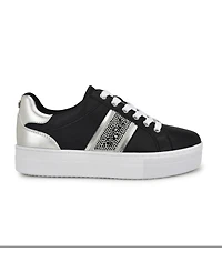 Nine West Women's Gator Platform Casual Lace-Up Sneakers