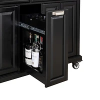 Streamdale Cambridge Natural Wood Top Kitchen Island with Storage