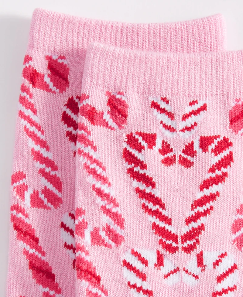 Holiday Lane Women's Crew Socks, Created for Macy's