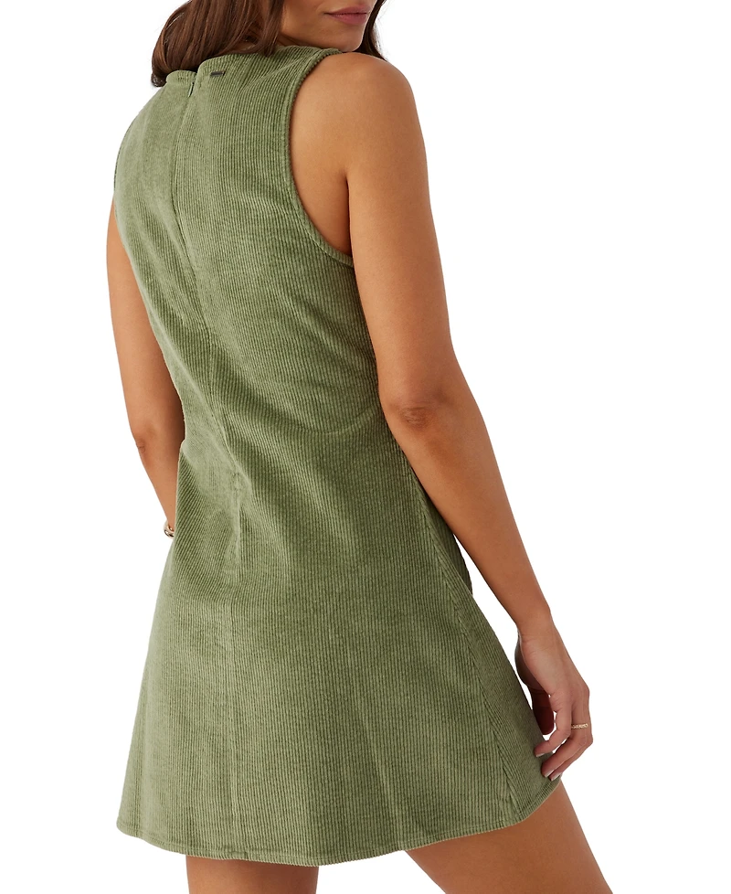 O'Neill Juniors' Poppy Sleeveless Corduroy Mini Dress