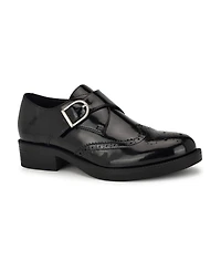 Nine West Women's Smythe Wingtip Buckle Oxfords