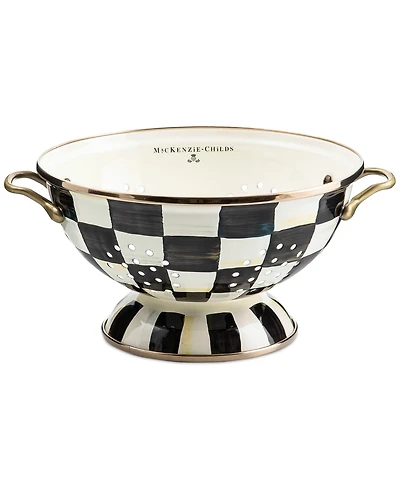 Mackenzie-Childs Courtly Check Large Colander