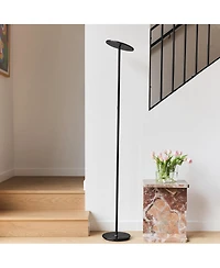 Sky 63" Super Bright Led Torchiere Modern Floor Lamp with Adjustable Head