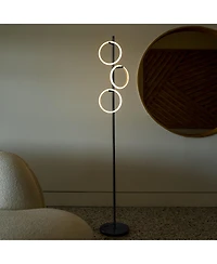 Saturn 66" Led Tree Floor Lamp with 3 Removeable Light Rings