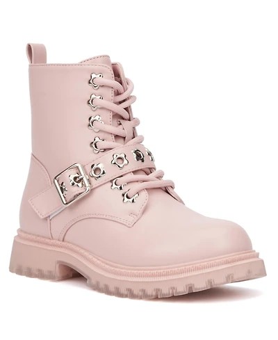 Olivia Miller Little Girls Star Bright Combat Boots
