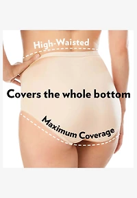 Comfort Choice Women's Full Coverage Stretch Cotton Color Block Brief 3-Pack