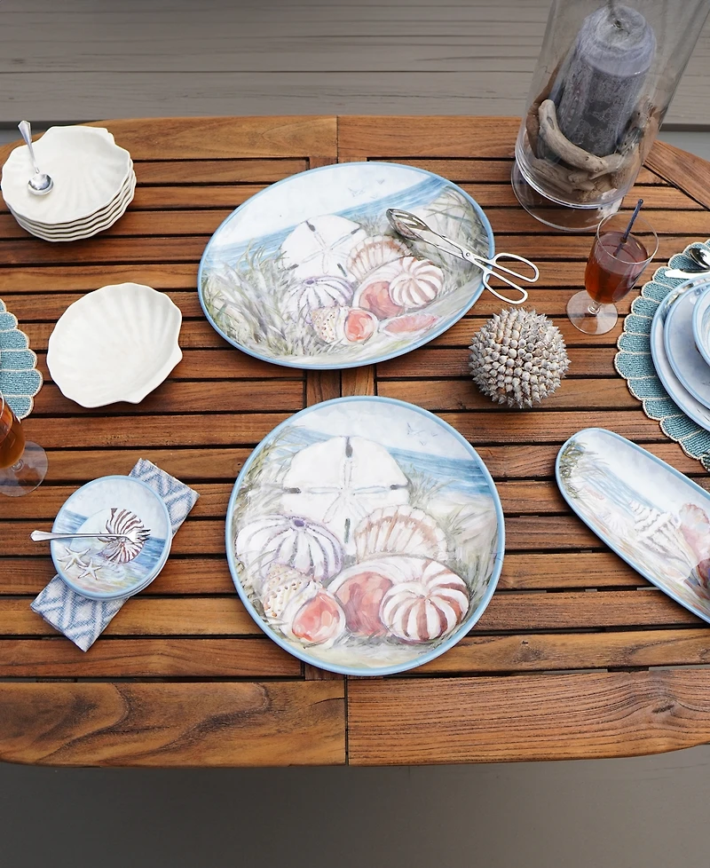 Certified International Seacoast 2 Pc Platter Set, Service For 2