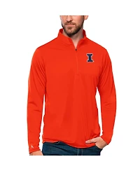 Antigua Men's Orange Illinois Fighting Illini Tribute Quarter-Zip Top