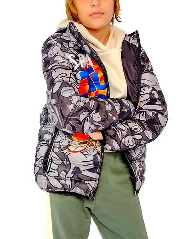 Members Only Little Boys Packable Tune Squad Midweight Jacket