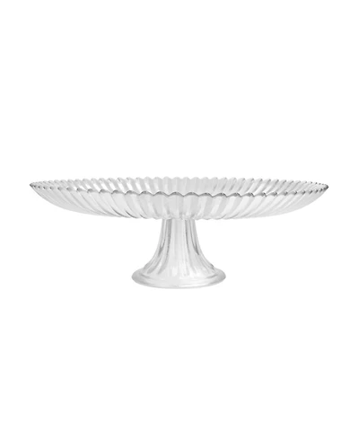 Fortessa Archie Clear Large Cake Stand 13x4.1"